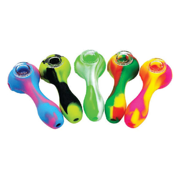 Pipa de vidrio con silicona CC-634